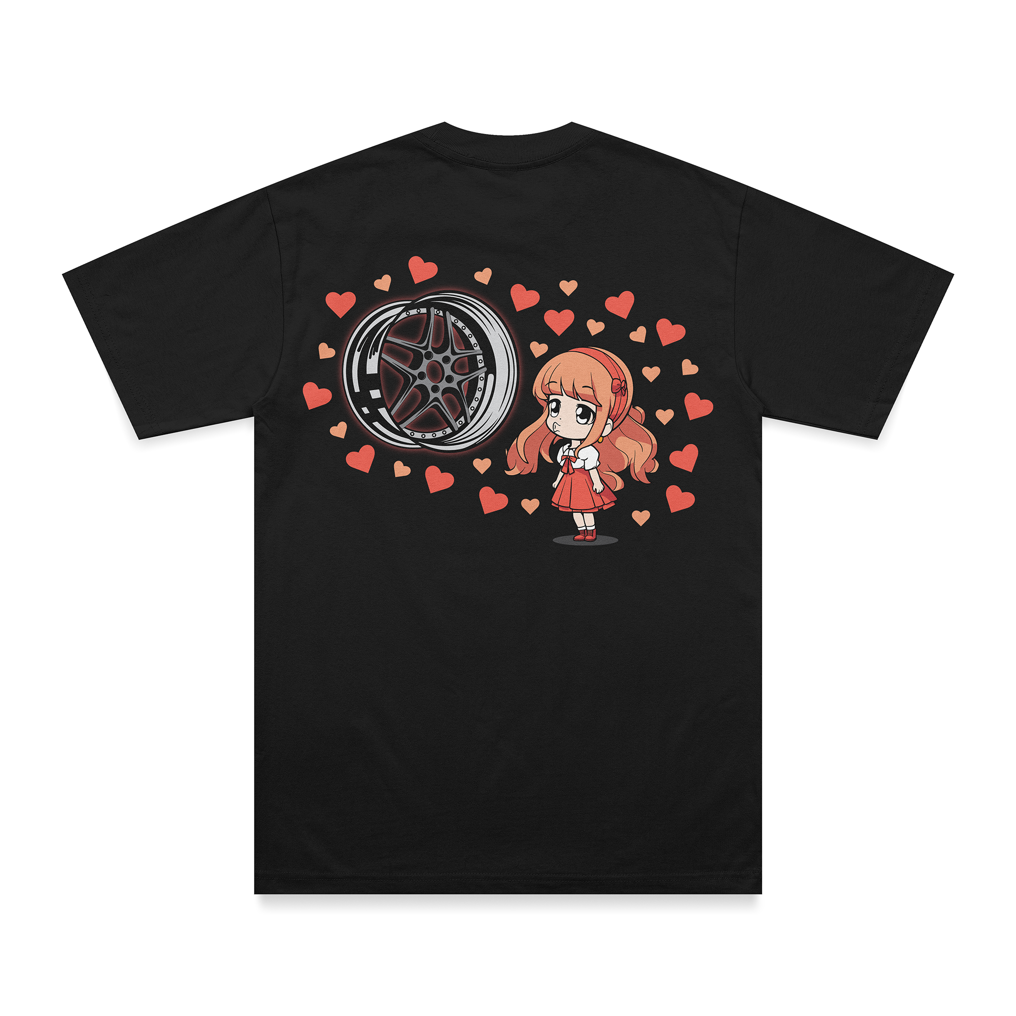 "Kiss on the lips" - Black Shirt
