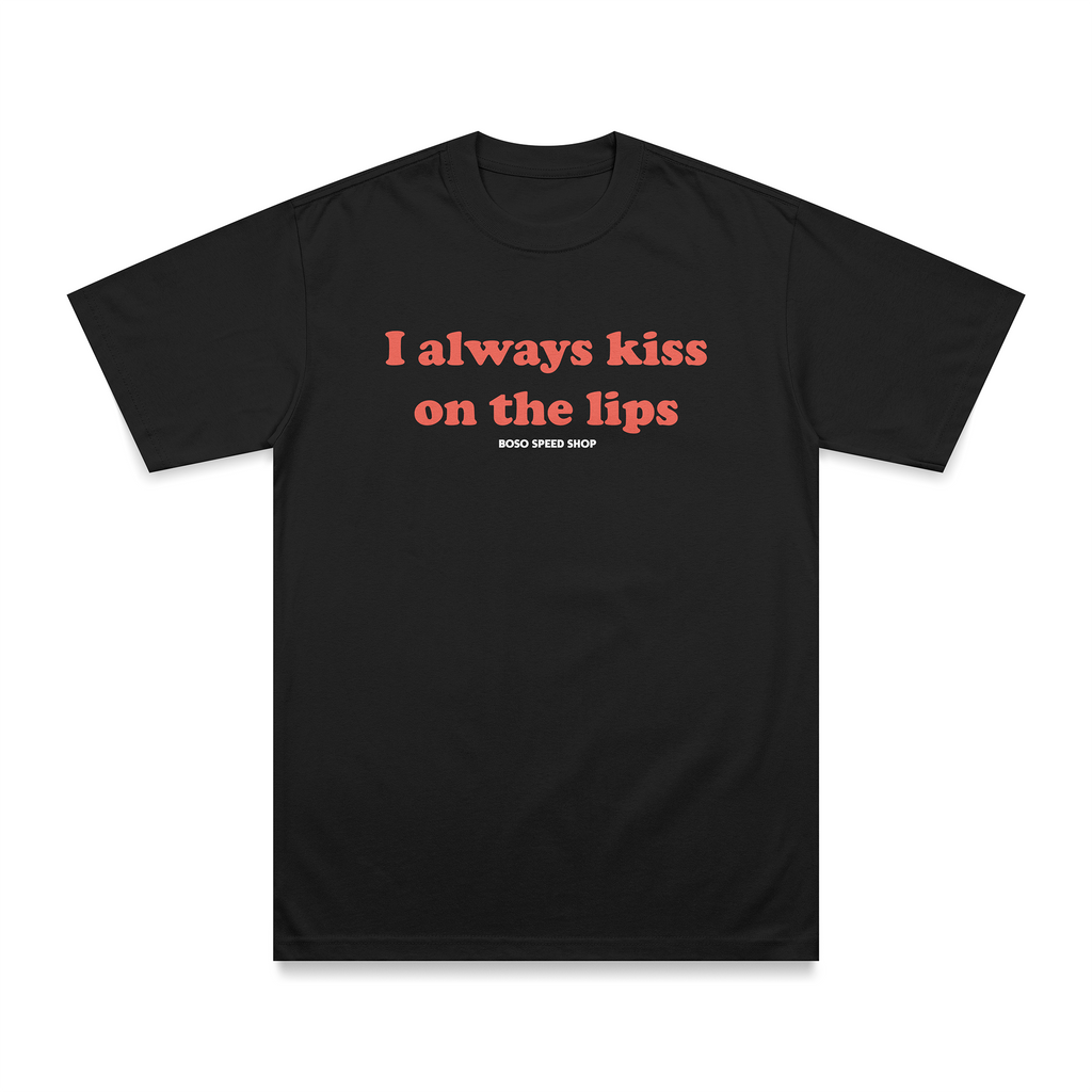 "Kiss on the lips" - Black Shirt