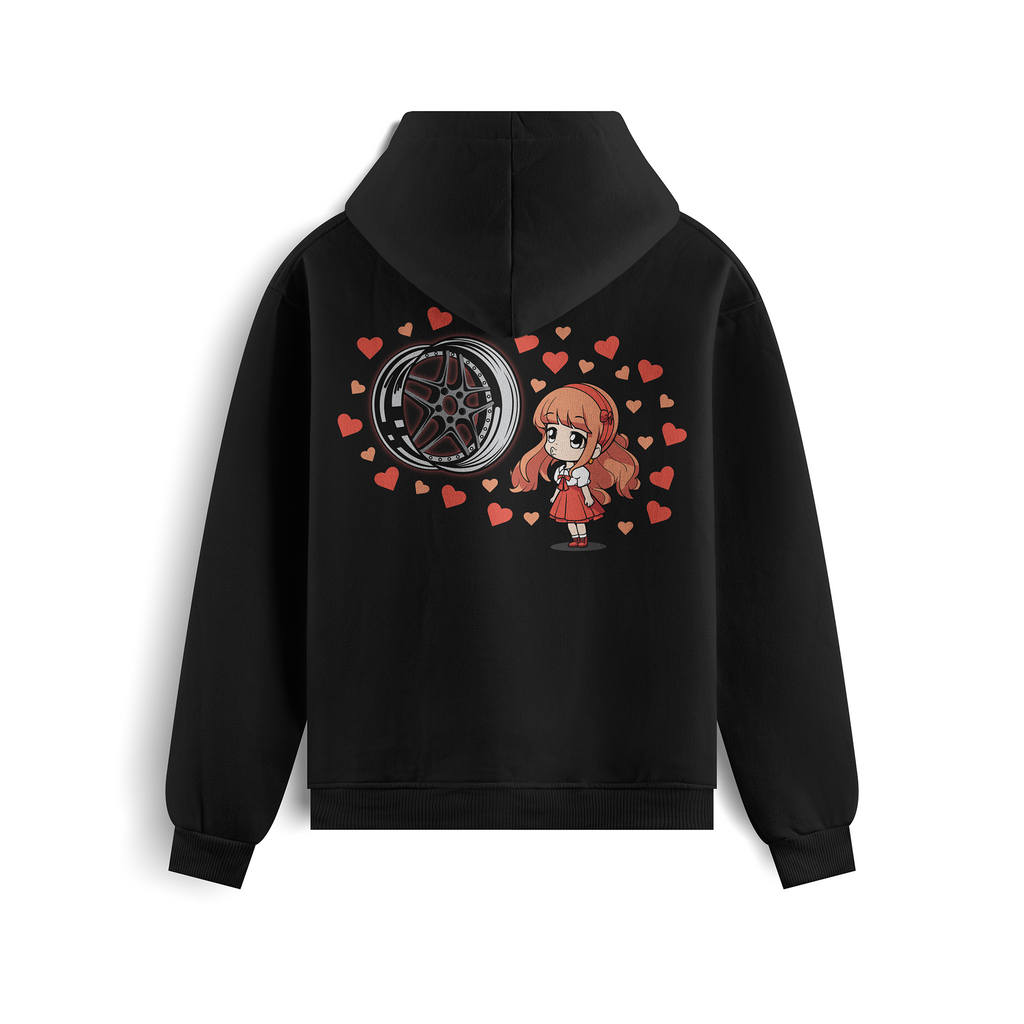 "Kiss on the lips" - Black Hoodie