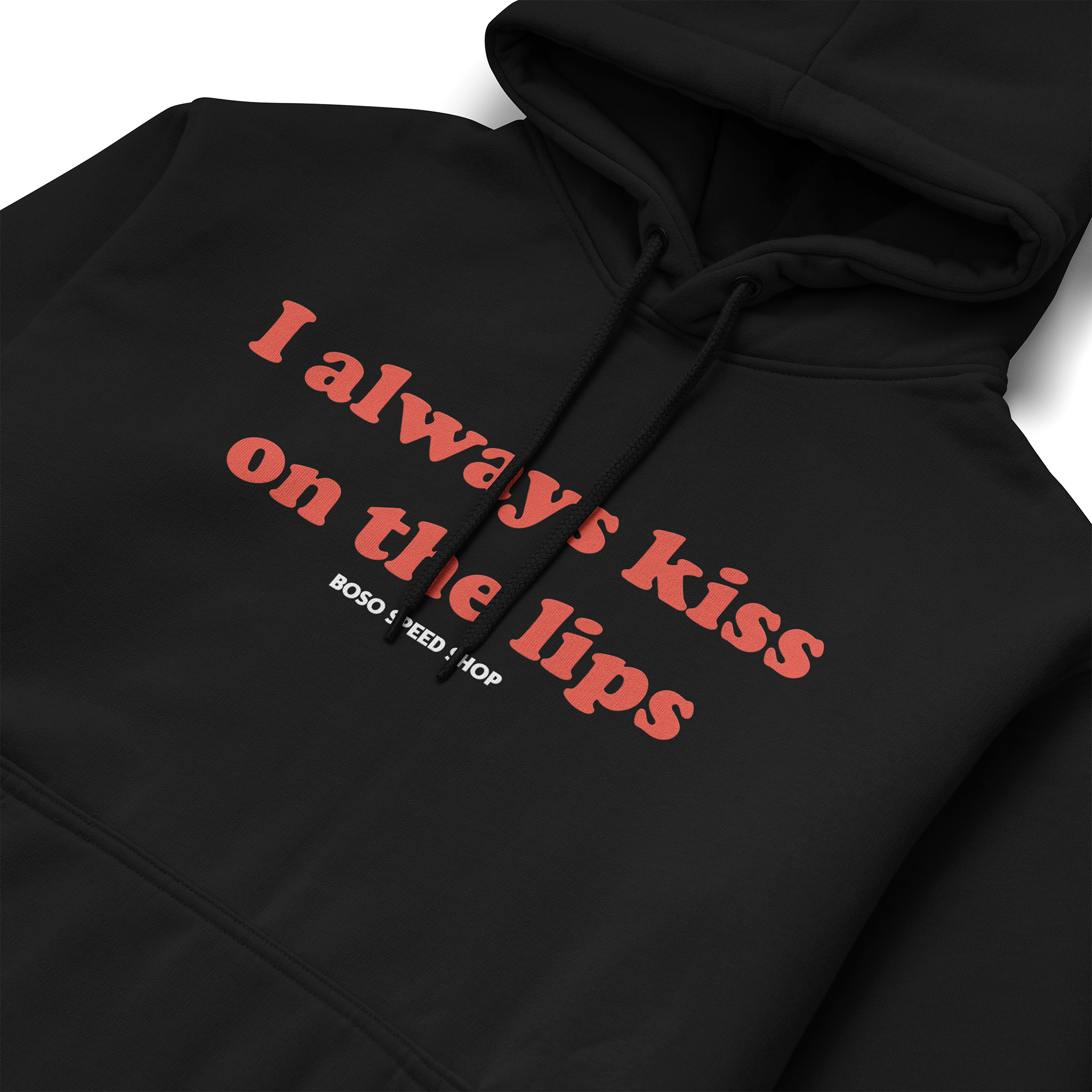"Kiss on the lips" - Black Hoodie
