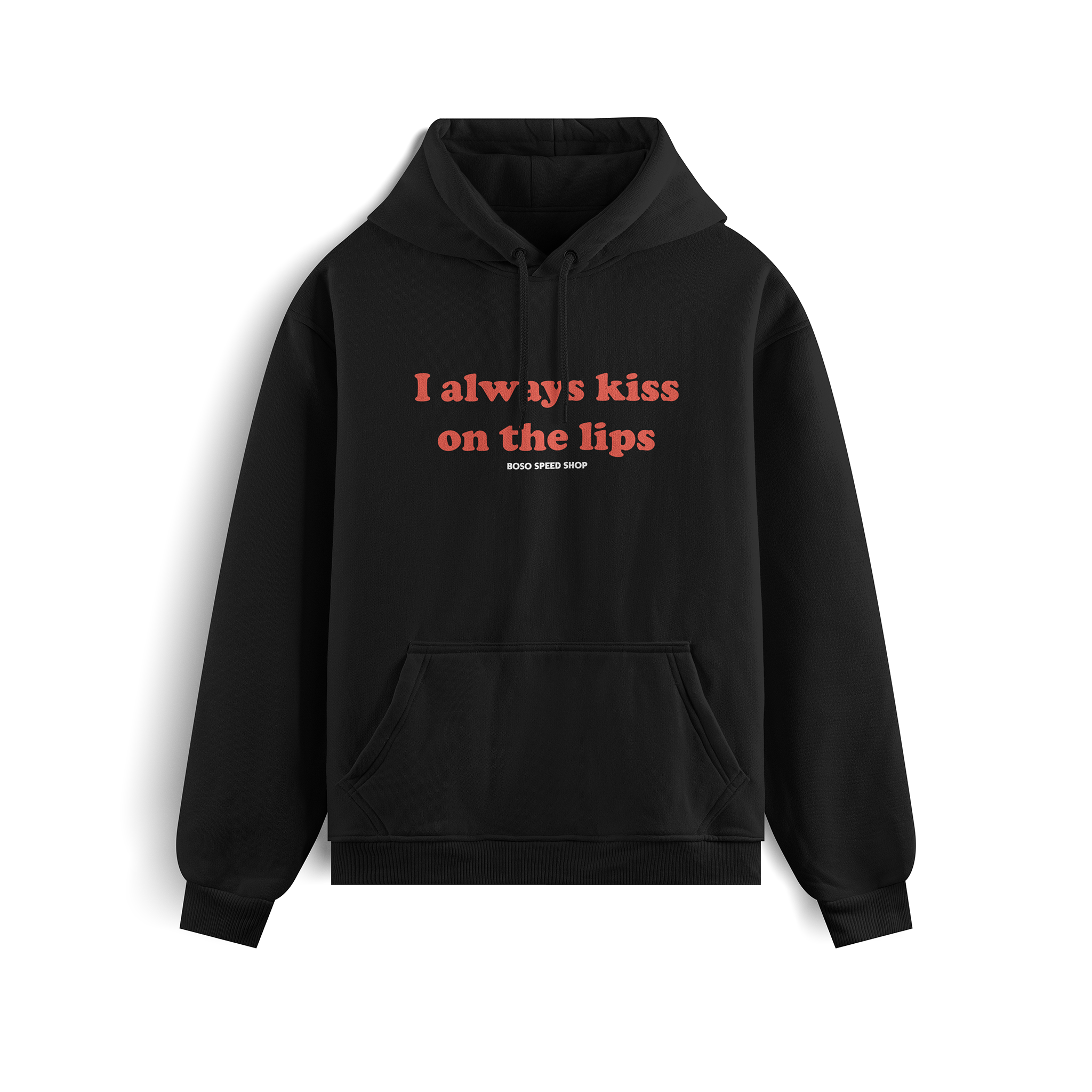 "Kiss on the lips" - Black Hoodie